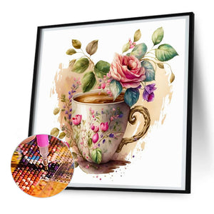 Watercolor Bouquet 30*30CM (canvas) Full Round Drill Diamond Painting