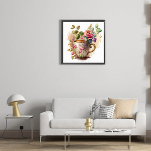 Watercolor Bouquet 30*30CM (canvas) Full Round Drill Diamond Painting