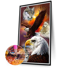 Load image into Gallery viewer, Eagle And Wolf 40*70CM (canvas) Full Round Drill Diamond Painting
