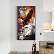 Load image into Gallery viewer, Eagle And Wolf 40*70CM (canvas) Full Round Drill Diamond Painting
