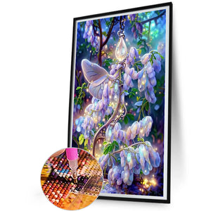 Wisteria Flower 30*50CM (canvas) Full Round Drill Diamond Painting