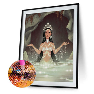 Mermaid Princess 30*40CM (canvas) Full Round Drill Diamond Painting