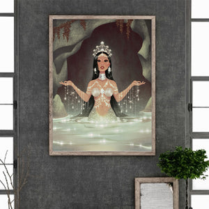 Mermaid Princess 30*40CM (canvas) Full Round Drill Diamond Painting