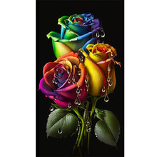 Load image into Gallery viewer, Water Drop Rose 40*70CM (canvas) Full Round Drill Diamond Painting
