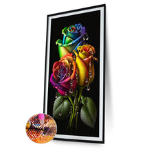 Load image into Gallery viewer, Water Drop Rose 40*70CM (canvas) Full Round Drill Diamond Painting
