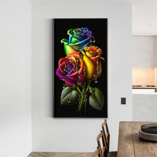 Load image into Gallery viewer, Water Drop Rose 40*70CM (canvas) Full Round Drill Diamond Painting
