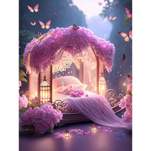 Load image into Gallery viewer, Princess Bed 30*40CM (canvas) Full Round Drill Diamond Painting
