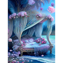 Load image into Gallery viewer, Princess Bed 30*40CM (canvas) Full Round Drill Diamond Painting
