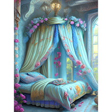 Load image into Gallery viewer, Princess Bed 30*40CM (canvas) Full Round Drill Diamond Painting
