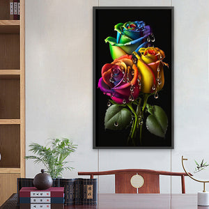 Symphony Rose 40*70CM (canvas) Full Square Drill Diamond Painting