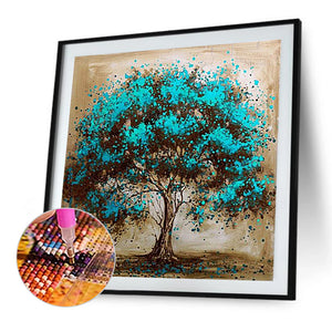 Green Tree 40*40CM (canvas) Full Round Drill Diamond Painting