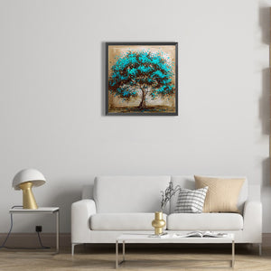 Green Tree 40*40CM (canvas) Full Round Drill Diamond Painting