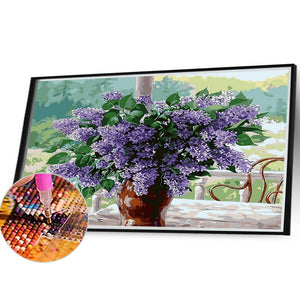 The Flowers 40*30CM (canvas) Full Round Drill Diamond Painting