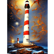 Load image into Gallery viewer, Seaside Lighthouse 30*40CM (canvas) Full Round Drill Diamond Painting
