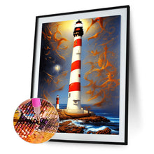 Load image into Gallery viewer, Seaside Lighthouse 30*40CM (canvas) Full Round Drill Diamond Painting
