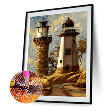 Load image into Gallery viewer, Seaside Lighthouse 30*40CM (canvas) Full Round Drill Diamond Painting
