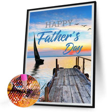 Load image into Gallery viewer, Father&#39;S Day Calligraphy And Painting 30*40CM (canvas) Full Round Drill Diamond Painting
