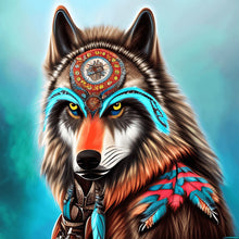 Load image into Gallery viewer, Aurora Wolf 30*30CM (canvas) Full Round Drill Diamond Painting
