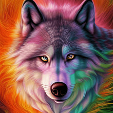 Load image into Gallery viewer, Aurora Wolf 30*30CM (canvas) Full Round Drill Diamond Painting
