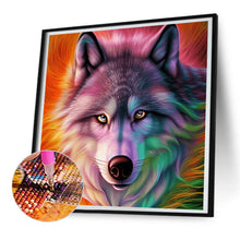 Load image into Gallery viewer, Aurora Wolf 30*30CM (canvas) Full Round Drill Diamond Painting
