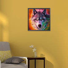 Load image into Gallery viewer, Aurora Wolf 30*30CM (canvas) Full Round Drill Diamond Painting
