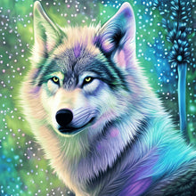 Load image into Gallery viewer, Aurora Wolf 30*30CM (canvas) Full Round Drill Diamond Painting
