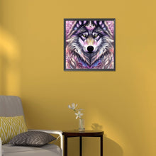 Load image into Gallery viewer, Aurora Wolf 30*30CM (canvas) Full Round Drill Diamond Painting
