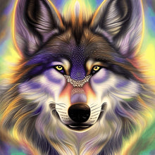 Load image into Gallery viewer, Aurora Wolf 30*30CM (canvas) Full Round Drill Diamond Painting
