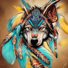 Load image into Gallery viewer, Aurora Wolf 30*30CM (canvas) Full Round Drill Diamond Painting
