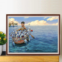 Load image into Gallery viewer, Old Fisherman 40*30CM (canvas) Full Round Drill Diamond Painting
