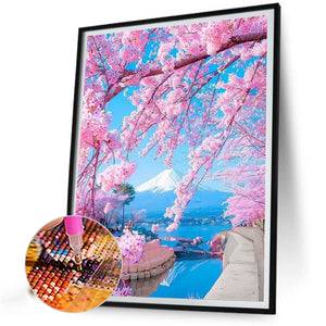 Cherry Tree 40*50CM (canvas) Full Round Drill Diamond Painting