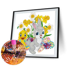 Load image into Gallery viewer, Rabbit And Duck 30*30CM (canvas) Partial Special-Shaped Drill Diamond Painting
