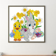 Load image into Gallery viewer, Rabbit And Duck 30*30CM (canvas) Partial Special-Shaped Drill Diamond Painting
