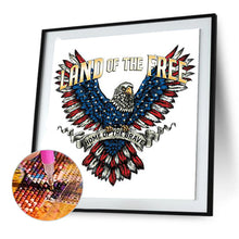 Load image into Gallery viewer, American Flag Eagle 30*30CM (canvas) Full Round Drill Diamond Painting
