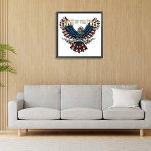 Load image into Gallery viewer, American Flag Eagle 30*30CM (canvas) Full Round Drill Diamond Painting
