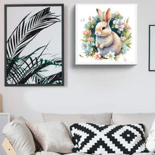 Load image into Gallery viewer, Bunny In The Flowers 30*30CM (canvas) Full Round Drill Diamond Painting
