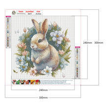 Load image into Gallery viewer, Bunny In The Flowers 30*30CM (canvas) Full Round Drill Diamond Painting
