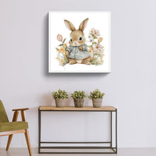 Load image into Gallery viewer, Rabbit Sitting In The Grass 30*30CM (canvas) Full Round Drill Diamond Painting
