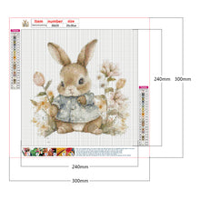 Load image into Gallery viewer, Rabbit Sitting In The Grass 30*30CM (canvas) Full Round Drill Diamond Painting
