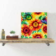 Load image into Gallery viewer, Blooming Sunflower 30*30CM (canvas) Full Round Drill Diamond Painting
