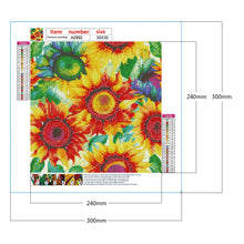 Load image into Gallery viewer, Blooming Sunflower 30*30CM (canvas) Full Round Drill Diamond Painting
