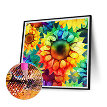 Load image into Gallery viewer, Blooming Sunflower 30*30CM (canvas) Full Round Drill Diamond Painting
