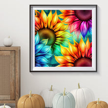 Load image into Gallery viewer, Blooming Sunflower 30*30CM (canvas) Full Round Drill Diamond Painting
