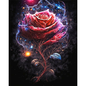 Red Roses 30*40CM (canvas) Full Round Drill Diamond Painting