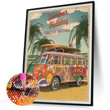 Load image into Gallery viewer, Summer Vibe Car 30*40CM (canvas) Full Round Drill Diamond Painting
