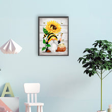 Load image into Gallery viewer, Sunflower Gnome 30*40CM (canvas) Full Round Drill Diamond Painting
