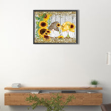 Load image into Gallery viewer, Sunflower Gnome 40*30CM (canvas) Full Round Drill Diamond Painting
