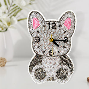 DIY Crystal Diamond Clock Art Craft Set 5D Diamond Art Mosaic Clock Cartoon Gift