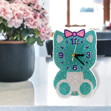 Load image into Gallery viewer, DIY Crystal Diamond Clock Art Craft Set 5D Diamond Art Mosaic Clock Cartoon Gift
