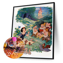 Load image into Gallery viewer, Snow White And The Dwarfs 30*40CM (canvas) Full Round Drill Diamond Painting
